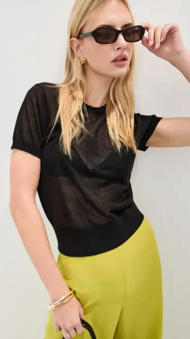 LE BOP Talia Tee Black L | Thumbnail 2 LE BOP Talia Tee Black L | Thumbnail 2