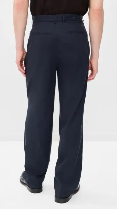 Les Deux Pleated Twill Suit Pants Dark Blue Night | Thumbnail 3 Les Deux Pleated Twill Suit Pants Dark Blue Night | Thumbnail 3