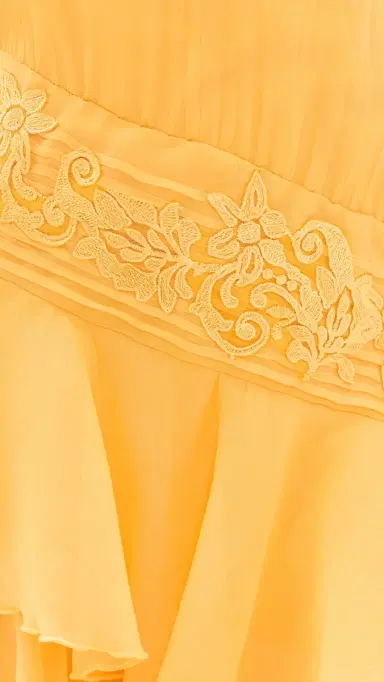 Yellow the Label Dahlia Organza Dress Golden Rod | Thumbnail 6