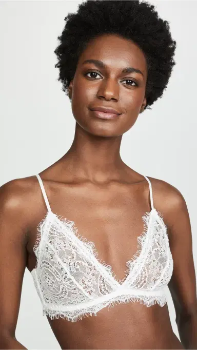 Anine Bing Lace Bra With Trim | Thumbnail 2
