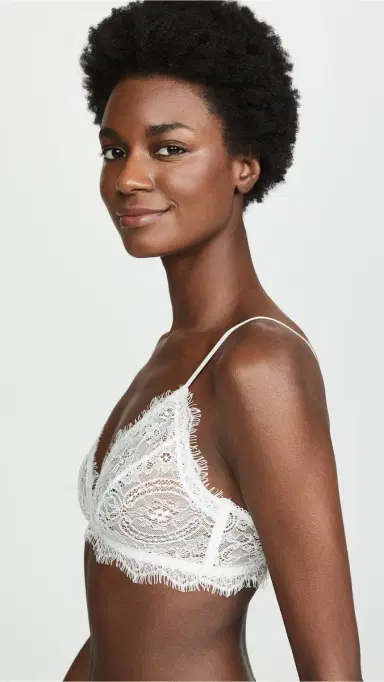 Anine Bing Lace Bra With Trim | Thumbnail 4