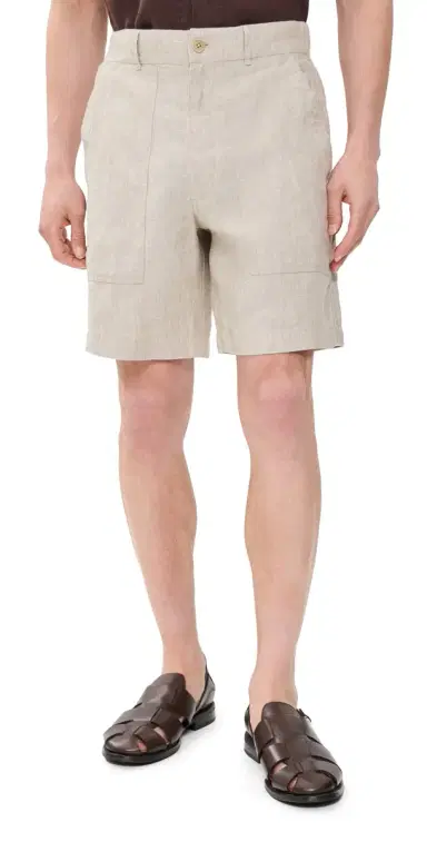 Alex Mill Pull On Field Shorts In Flax Linen 19 Flax | Thumbnail 1 Alex Mill Pull On Field Shorts In Flax Linen 19 Flax | Thumbnail 1