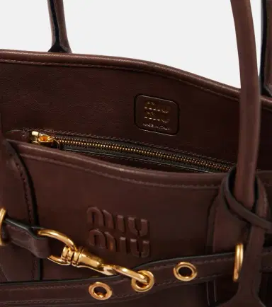 Miu Miu Adventure Large leather shoulder bag | Thumbnail 3 Miu Miu Adventure Large leather shoulder bag | Thumbnail 3