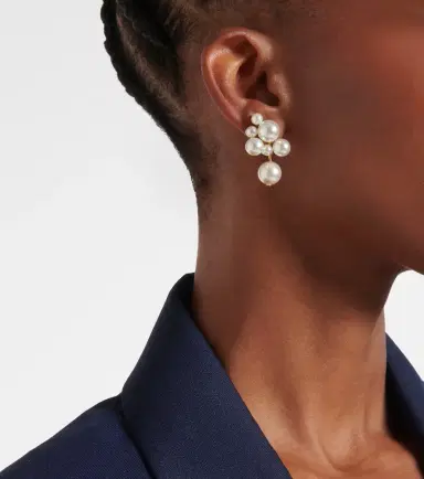 Jennifer Behr Perlita faux pearl earrings | Thumbnail 6