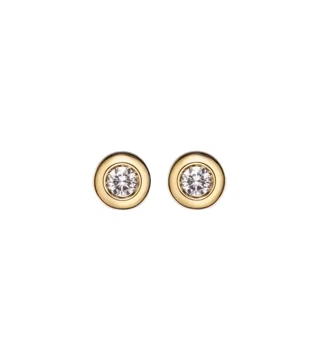 David Yurman Pavé 18kt gold earrings with diamonds