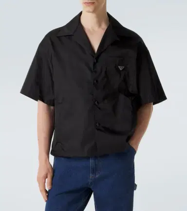 Prada Re-Nylon bowling shirt | Thumbnail 4 Prada Re-Nylon bowling shirt | Thumbnail 4