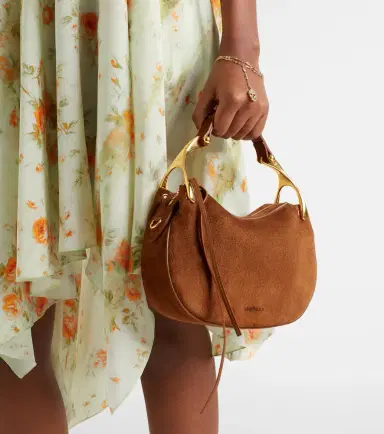 McQueen Wishbone Mini suede top-handle bag | Thumbnail 3