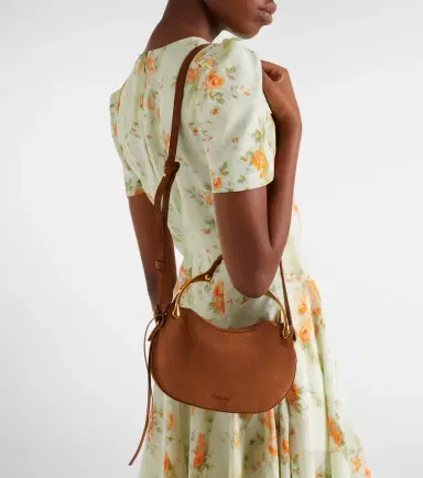 McQueen Wishbone Mini suede top-handle bag | Thumbnail 4
