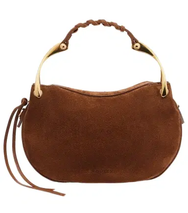 McQueen Wishbone Mini suede top-handle bag | Thumbnail 1