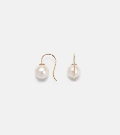 STONE AND STRAND Essential 14kt gold earrings with pearls | Thumbnail 4