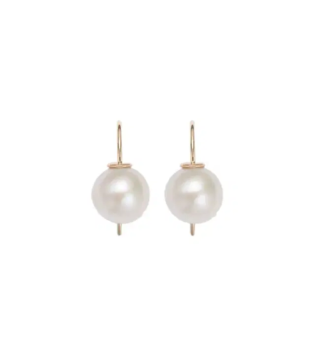 Stone and Strand Essential 14kt gold earrings with pearls
