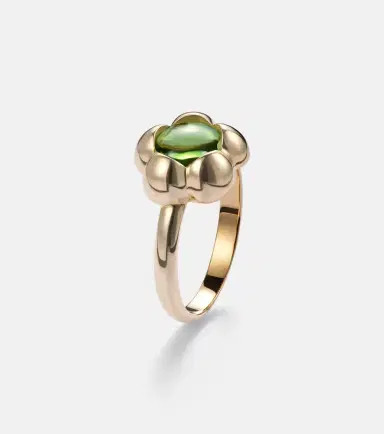 Stone and Strand Kensington 14kt gold pinky ring with peridot | Thumbnail 4