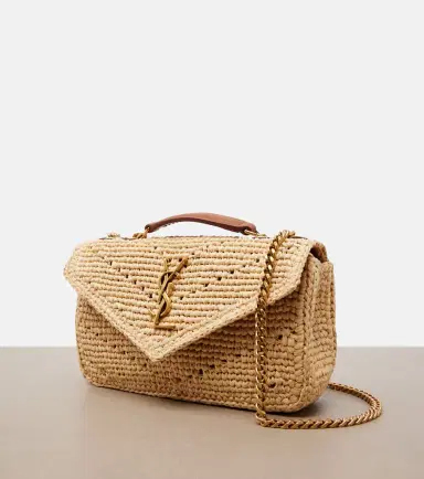 Saint Laurent Loulou Mini raffia shoulder bag | Thumbnail 3 Saint Laurent Loulou Mini raffia shoulder bag | Thumbnail 3