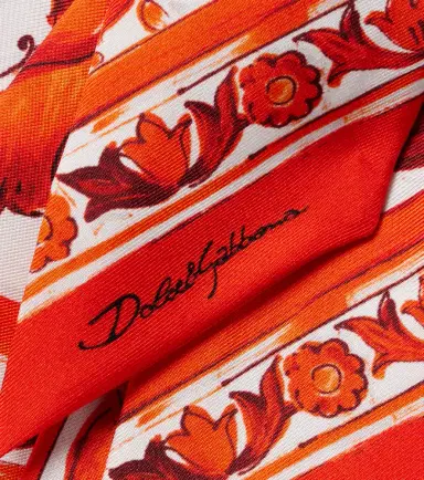 Dolce & Gabbana Majolica silk twill scarf | Thumbnail 2