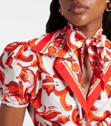 Dolce & Gabbana Majolica silk twill scarf | Thumbnail 5
