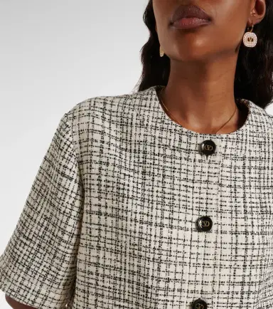 Valentino Cotton-blend tweed jacket | Thumbnail 4 Valentino Cotton-blend tweed jacket | Thumbnail 4