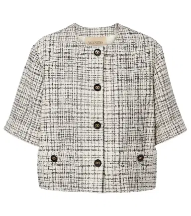 Valentino Cotton-blend tweed jacket | Thumbnail 1 Valentino Cotton-blend tweed jacket | Thumbnail 1