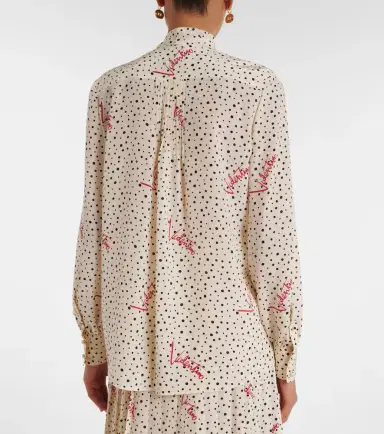 Valentino Plus De Pois silk crêpe de chine shirt | Thumbnail 2