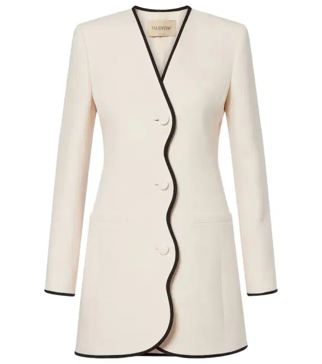Crepe Couture scalloped jacket