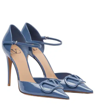 Valentino Garavani D'Orsay VLogo patent leather pumps | Thumbnail 1 Valentino Garavani D'Orsay VLogo patent leather pumps | Thumbnail 1