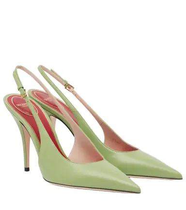 Valentino Garavani Cuttie leather slingback pumps | Thumbnail 1 Valentino Garavani Cuttie leather slingback pumps | Thumbnail 1