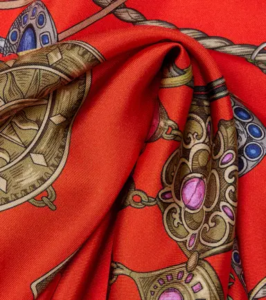Versace Printed silk twill scarf | Thumbnail 3