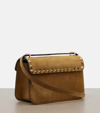 Valentino Garavani Rockstud Small suede shoulder bag | Thumbnail 4 Valentino Garavani Rockstud Small suede shoulder bag | Thumbnail 4