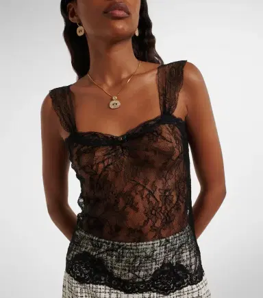 Valentino Sheer lace top | Thumbnail 3