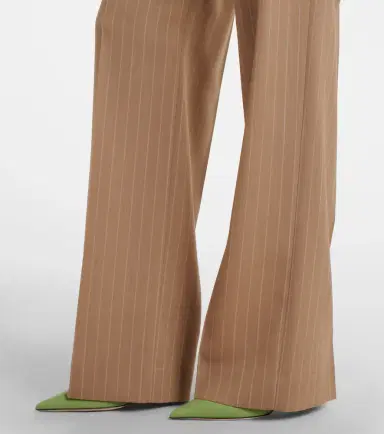 Valentino Pinstripe pleated wool wide-leg pants | Thumbnail 6 Valentino Pinstripe pleated wool wide-leg pants | Thumbnail 6