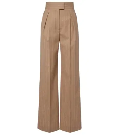 Valentino Pinstripe pleated wool wide-leg pants | Thumbnail 1 Valentino Pinstripe pleated wool wide-leg pants | Thumbnail 1