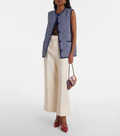 Valentino Crepe Couture VGold wide-leg pants | Thumbnail 2