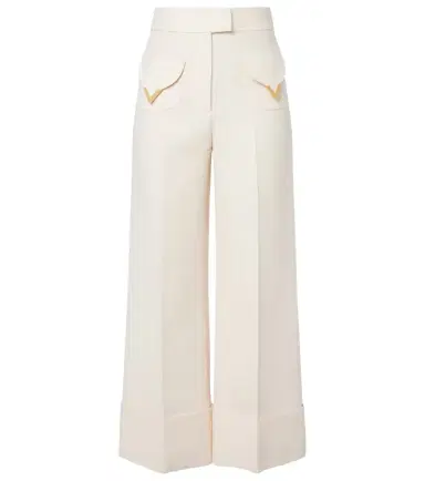 Valentino Crepe Couture VGold wide-leg pants | Thumbnail 1