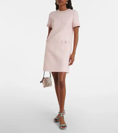 Valentino VGold tweed minidress | Thumbnail 4 Valentino VGold tweed minidress | Thumbnail 4