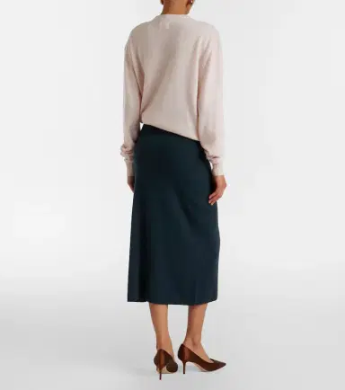 Erdem Floral-appliqué knitted midi skirt | Thumbnail 6 Erdem Floral-appliqué knitted midi skirt | Thumbnail 6