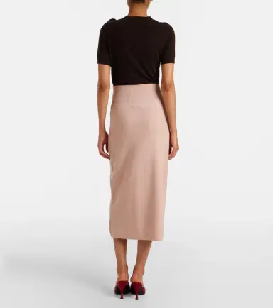 Erdem Floral-appliqué knitted midi skirt | Thumbnail 5