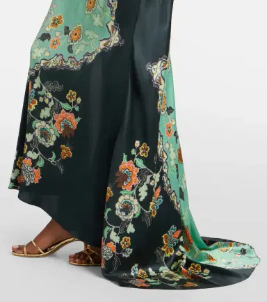 Roberto Cavalli Floral silk satin slip dress | Thumbnail 2