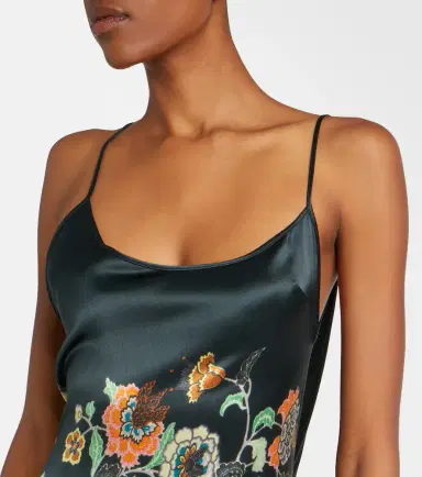 Roberto Cavalli Floral silk satin slip dress | Thumbnail 5