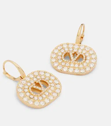 Valentino VLogo Swarovski-embellished earrings | Thumbnail 2