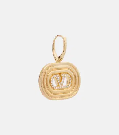 Valentino VLogo Swarovski-embellished earrings | Thumbnail 3