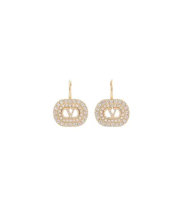 Valentino VLogo Swarovski-embellished earrings