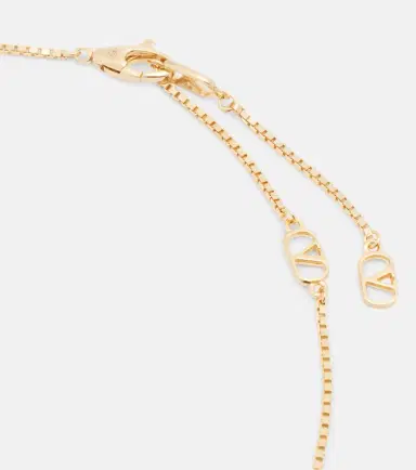 Valentino VLogo Swarovski-embellished pendant necklace | Thumbnail 2 Valentino VLogo Swarovski-embellished pendant necklace | Thumbnail 2