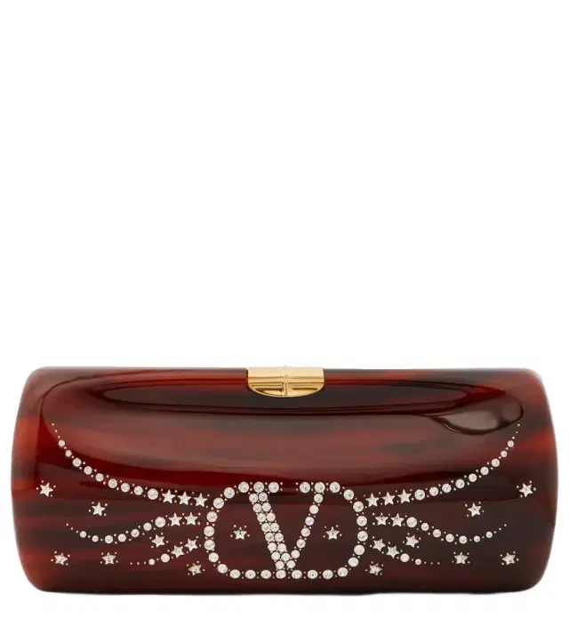 Valentino Garavani Pince Small resin clutch