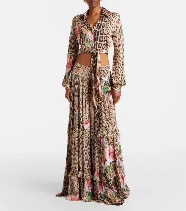 Roberto Cavalli Printed cropped shirt | Thumbnail 2