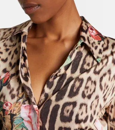 Roberto Cavalli Printed cropped shirt | Thumbnail 4
