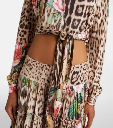 Roberto Cavalli Printed cropped shirt | Thumbnail 6