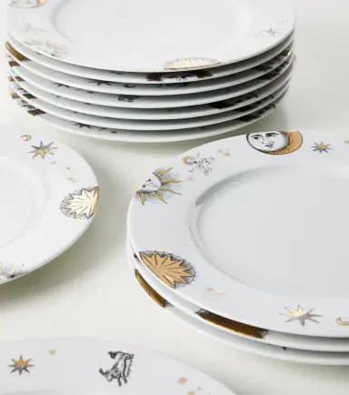 FORNASETTI Astronomici set of 12 porcelain dinner plates | Thumbnail 2