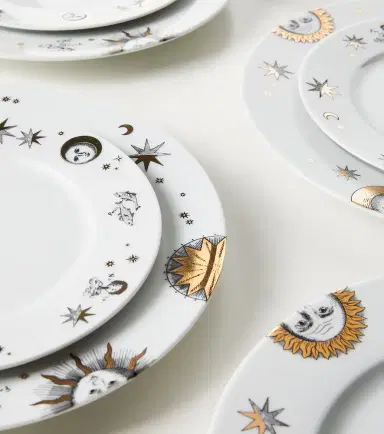 FORNASETTI Astronomici set of 12 porcelain dinner plates | Thumbnail 4