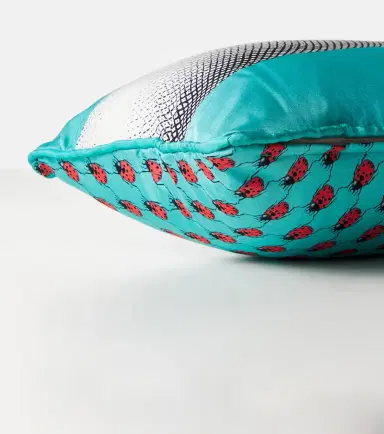 FORNASETTI Mano printed silk and cotton-blend cushion | Thumbnail 2