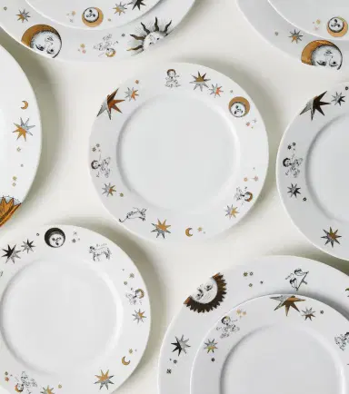 FORNASETTI Astronomici set of 12 porcelain dessert plates | Thumbnail 2