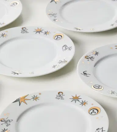 FORNASETTI Astronomici set of 12 porcelain dessert plates | Thumbnail 4
